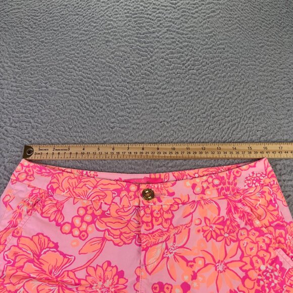 Lilly Pulitzer Buttercup Shorts Mandevilla Bay 6 Colorful Floral Preppy Travel - Picture 3 of 9